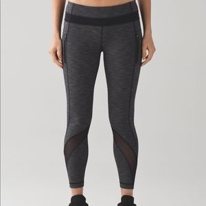 Lululemon Inspire Tight II Heather Black size 2